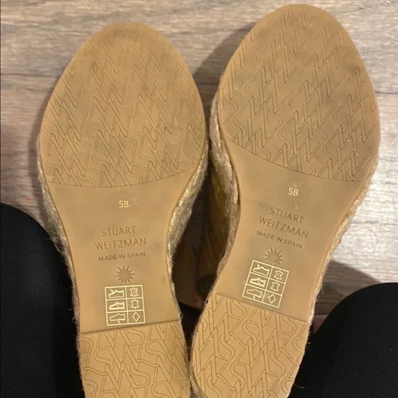 Stuart Weitzman Tan Wedge Sandals - Picture 5 of 5